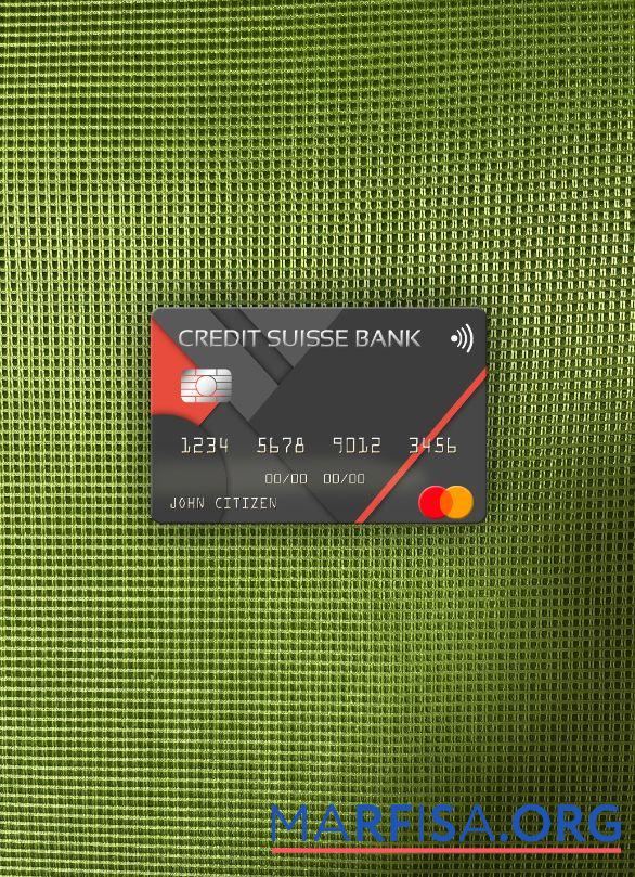 Downloadable USA Credit Suisse Bank mastercard photolook front download for verification